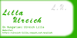 lilla ulreich business card